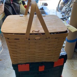 Large Longaberger Picnic Basket new with tags